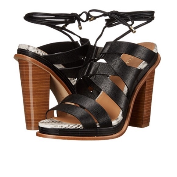Calvin Klein black Panelope lace up sandals - Picture 7 of 7